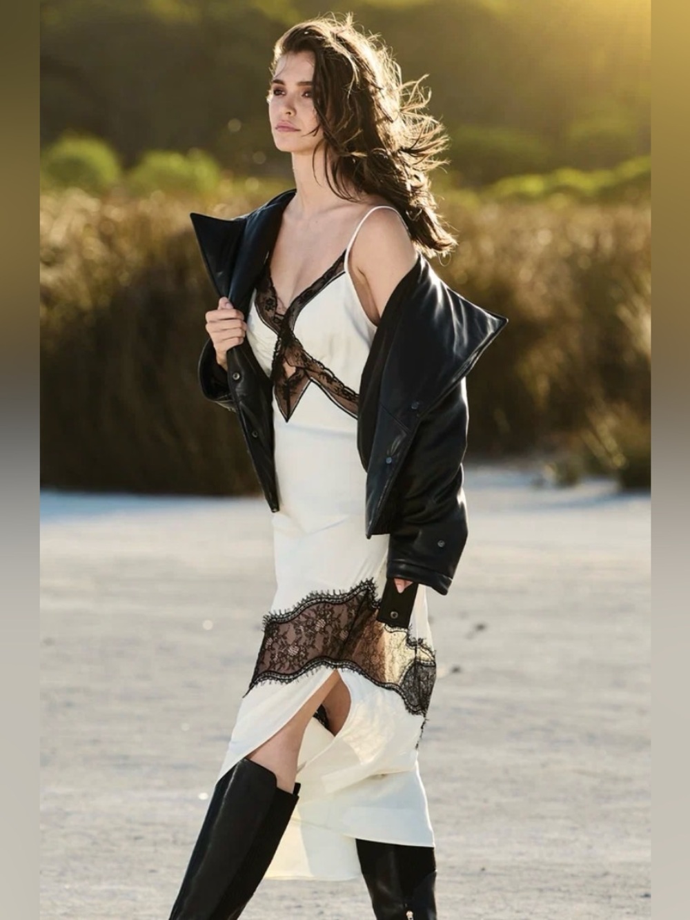 NWT Belle & Bloom Heavenly Bodies Lace Slip Dress $189.95